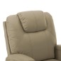 Massagesessel mit Aufstehhilfe Cappuccino-Braun Kunstleder Massagesessel mit Aufstehhilfe Cappuccino-Braun Kunstleder