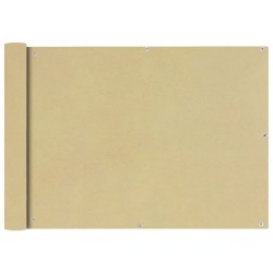 vidaXL Balkonsichtschutz Oxfordgewebe 75x400 cm Beige