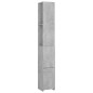 vidaXL Badschrank Betongrau 25x26,5x170 cm Holzwerkstoff vidaXL Badschrank Betongrau 25x26,5x170 cm Holzwerkstoff