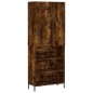 Highboard Räuchereiche 69,5x34x180 cm Holzwerkstoff Highboard Räuchereiche 69,5x34x180 cm Holzwerkstoff