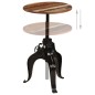 vidaXL Bartisch Massivholz Altholz 60x(76-110) cm vidaXL Bartisch Massivholz Altholz 60x(76-110) cm