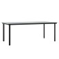 vidaXL 7-tlg. Garten-Essgruppe mit Kissen Schwarz und Grau Poly Rattan vidaXL 7-tlg. Garten-Essgruppe mit Kissen Schwarz und Grau Poly Rattan