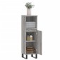 vidaXL Badschrank Grau Sonoma 30x30x100 cm Holzwerkstoff vidaXL Badschrank Grau Sonoma 30x30x100 cm Holzwerkstoff