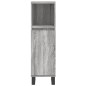 vidaXL Badschrank Grau Sonoma 30x30x100 cm Holzwerkstoff vidaXL Badschrank Grau Sonoma 30x30x100 cm Holzwerkstoff