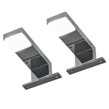 vidaXL Spiegelleuchten 2 Stk. Downlight 2W Kaltweiß