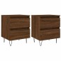 vidaXL Nachttische 2 Stk. Braun Eichen-Optik 40x35x50 cm Holzwerkstoff vidaXL Nachttische 2 Stk. Braun Eichen-Optik 40x35x50 cm Holzwerkstoff