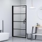 vidaXL Duschtür Hartglas 91×195 cm Schwarz vidaXL Duschtür Hartglas 91×195 cm Schwarz