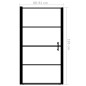 vidaXL Duschtür Hartglas 91×195 cm Schwarz vidaXL Duschtür Hartglas 91×195 cm Schwarz