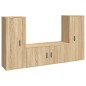 vidaXL 3-tlg. TV-Schrank-Set Sonoma-Eiche Holzwerkstoff vidaXL 3-tlg. TV-Schrank-Set Sonoma-Eiche Holzwerkstoff