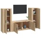 vidaXL 3-tlg. TV-Schrank-Set Sonoma-Eiche Holzwerkstoff vidaXL 3-tlg. TV-Schrank-Set Sonoma-Eiche Holzwerkstoff