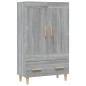 vidaXL Highboard Grau Sonoma 70x31x115 cm Holzwerkstoff vidaXL Highboard Grau Sonoma 70x31x115 cm Holzwerkstoff