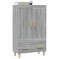 vidaXL Highboard Grau Sonoma 70x31x115 cm Holzwerkstoff vidaXL Highboard Grau Sonoma 70x31x115 cm Holzwerkstoff
