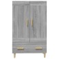 vidaXL Highboard Grau Sonoma 70x31x115 cm Holzwerkstoff vidaXL Highboard Grau Sonoma 70x31x115 cm Holzwerkstoff