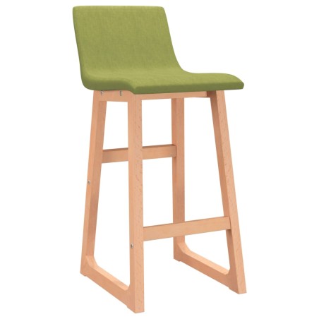 Barhocker 2 Stk. Grün Stoff