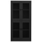 vidaXL Büroschrank Anthrazit 90x40x180 cm Stahl und Hartglas