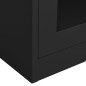 vidaXL Büroschrank Anthrazit 90x40x180 cm Stahl und Hartglas