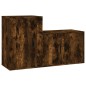 vidaXL 2-tlg. TV-Schrank-Set Räuchereiche Holzwerkstoff vidaXL 2-tlg. TV-Schrank-Set Räuchereiche Holzwerkstoff