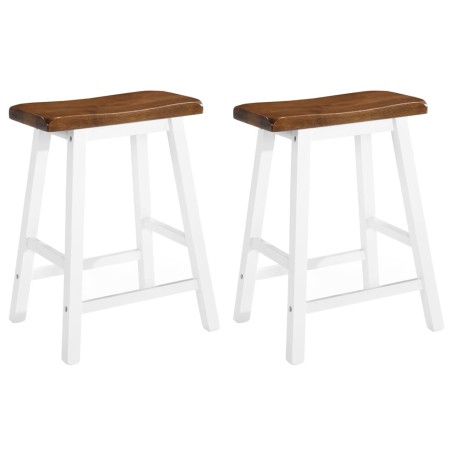 vidaXL Barhocker 2 Stk. Massivholz 