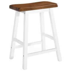 vidaXL Barhocker 2 Stk. Massivholz 