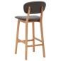 Barhocker 2 Stk. Hellgrau Stoff Barhocker 2 Stk. Hellgrau Stoff
