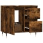 vidaXL Badschrank Räuchereiche 65x33x60 cm Holzwerkstoff vidaXL Badschrank Räuchereiche 65x33x60 cm Holzwerkstoff