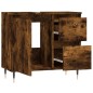 vidaXL Badschrank Räuchereiche 65x33x60 cm Holzwerkstoff vidaXL Badschrank Räuchereiche 65x33x60 cm Holzwerkstoff
