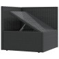 vidaXL 10-tlg. Garten-Lounge-Set mit Kissen Schwarz Poly Rattan vidaXL 10-tlg. Garten-Lounge-Set mit Kissen Schwarz Poly Rattan