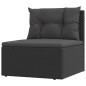 vidaXL 10-tlg. Garten-Lounge-Set mit Kissen Schwarz Poly Rattan vidaXL 10-tlg. Garten-Lounge-Set mit Kissen Schwarz Poly Rattan