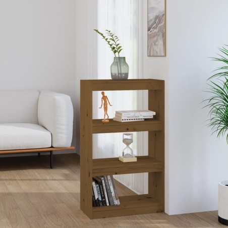 vidaXL Bücherschrank/Raumteiler Honigbraun 60x30x103,5 cm Kiefernholz