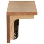 vidaXL Wandgarderobe 90x16x16 cm Massivholz Eiche vidaXL Wandgarderobe 90x16x16 cm Massivholz Eiche