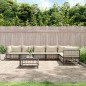 vidaXL 8-tlg. Garten-Lounge-Set mit Kissen Anthrazit Poly Rattan vidaXL 8-tlg. Garten-Lounge-Set mit Kissen Anthrazit Poly Rattan