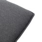 Massagesessel mit Fußhocker Dunkelgrau und Schwarz Stoff