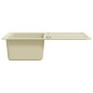 vidaXL Granitspüle Einzelbecken Beige vidaXL Granitspüle Einzelbecken Beige