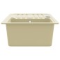 vidaXL Granitspüle Einzelbecken Beige vidaXL Granitspüle Einzelbecken Beige