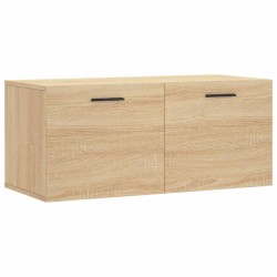 vidaXL Wandschrank Sonoma-Eiche 80x36,5x35 cm Holzwerkstoff