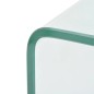 vidaXL Couchtisch aus gehärtetem Glas 98x45x30 cm Transparent vidaXL Couchtisch aus gehärtetem Glas 98x45x30 cm Transparent
