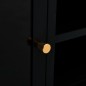 vidaXL TV-Schrank Schwarz 90x30x44 cm Stahl und Glas vidaXL TV-Schrank Schwarz 90x30x44 cm Stahl und Glas