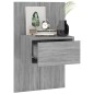 vidaXL Wand-Nachttische 2 Stk. Grau Sonoma vidaXL Wand-Nachttische 2 Stk. Grau Sonoma