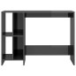 vidaXL Computertisch Hochglanz-Grau 102,5x35x75 cm Holzwerkstoff vidaXL Computertisch Hochglanz-Grau 102,5x35x75 cm Holzwerkstoff