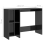vidaXL Computertisch Hochglanz-Grau 102,5x35x75 cm Holzwerkstoff vidaXL Computertisch Hochglanz-Grau 102,5x35x75 cm Holzwerkstoff