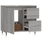 vidaXL Badschrank Grau Sonoma 65x33x60 cm Holzwerkstoff vidaXL Badschrank Grau Sonoma 65x33x60 cm Holzwerkstoff