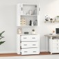 vidaXL Highboard Hochglanz-Weiß Holzwerkstoff vidaXL Highboard Hochglanz-Weiß Holzwerkstoff
