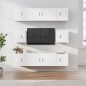 vidaXL 8-tlg. TV-Schrank-Set Weiß Holzwerkstoff vidaXL 8-tlg. TV-Schrank-Set Weiß Holzwerkstoff