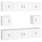 vidaXL 8-tlg. TV-Schrank-Set Weiß Holzwerkstoff vidaXL 8-tlg. TV-Schrank-Set Weiß Holzwerkstoff