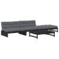 vidaXL 4-tlg. Garten-Lounge-Set mit Kissen Schwarz Massivholz vidaXL 4-tlg. Garten-Lounge-Set mit Kissen Schwarz Massivholz