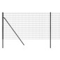 vidaXL Maschendrahtzaun Anthrazit 1x10 m Verzinkter Stahl vidaXL Maschendrahtzaun Anthrazit 1x10 m Verzinkter Stahl