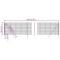 vidaXL Maschendrahtzaun Anthrazit 1x10 m Verzinkter Stahl vidaXL Maschendrahtzaun Anthrazit 1x10 m Verzinkter Stahl