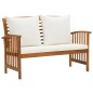 2-tlg. Garten-Lounge-Set mit Kissen Massivholz Akazie 2-tlg. Garten-Lounge-Set mit Kissen Massivholz Akazie
