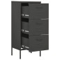 vidaXL Lagerschrank Anthrazit 42,5x35x101,5 cm Stahl vidaXL Lagerschrank Anthrazit 42,5x35x101,5 cm Stahl