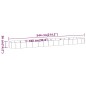 vidaXL Hochbeet Pulverbeschichteter Stahl 544x100x36 cm Anthrazit vidaXL Hochbeet Pulverbeschichteter Stahl 544x100x36 cm Anthrazit